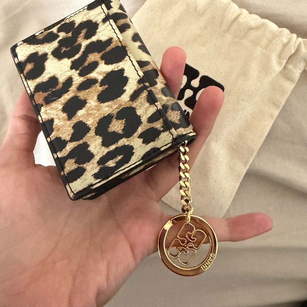 Ganni Leopard Print Wallet - image 3